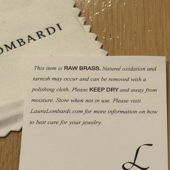 Laura Lombardi raw brass links earrings - Picture 3 of 4